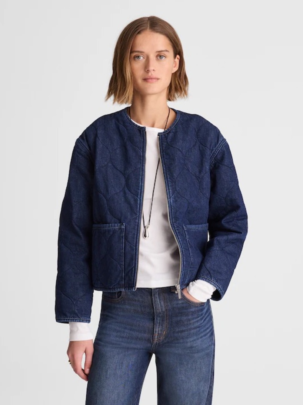 Madewell Quilted Denim Jacket